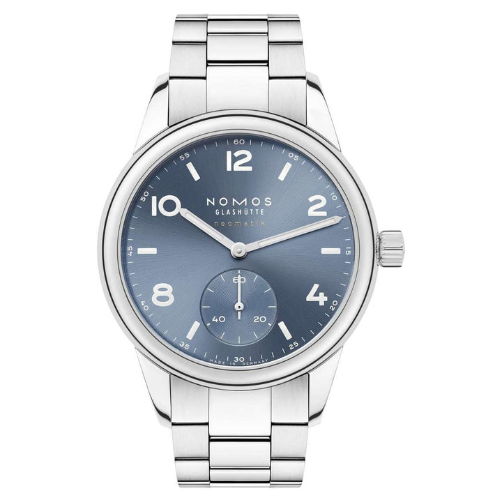 NOMOS Club 37mm PVD coated, polar blue, sunburst decoration Dial Grey Bracelet Club Sport, with quick-change spring bars Strap