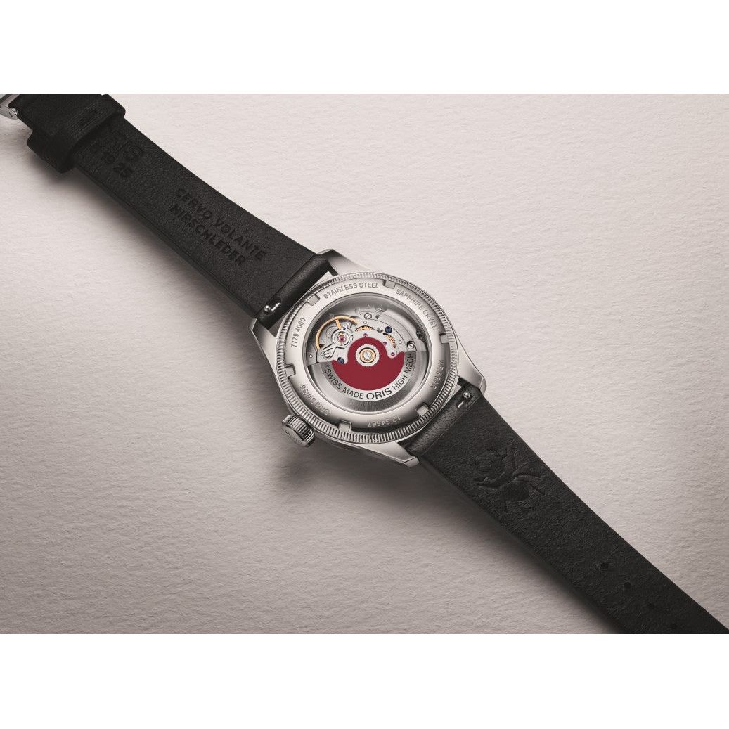 Oris Big Crown Bullseye 38mm Multi Color Dial Black Leather Strap