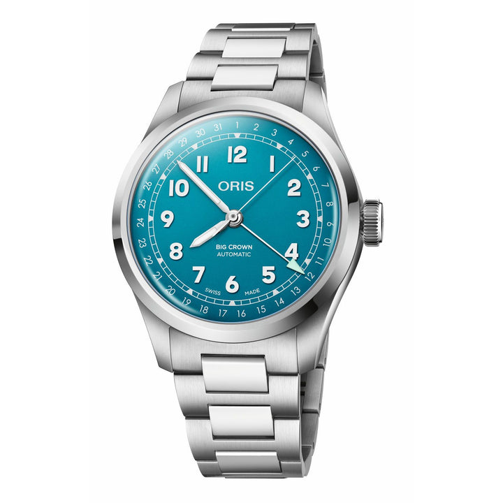 Oris Big Crown Pointer Date 40mm Blue Dial Silver Steel Bracelet