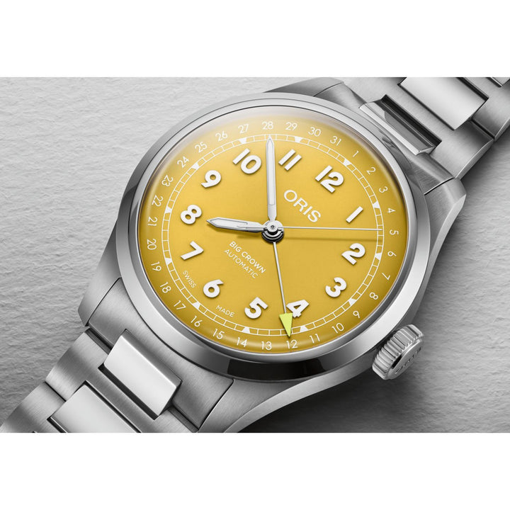 Oris Big Crown Pointer Date 40mm White Dial Silver Steel Bracelet