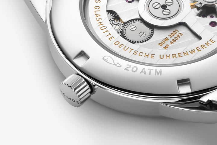 NOMOS Club 39.5mm Galvanized, brown gold, sunburst decoration Dial Grey Bracelet Club Sport, with quick-change spring bars Strap