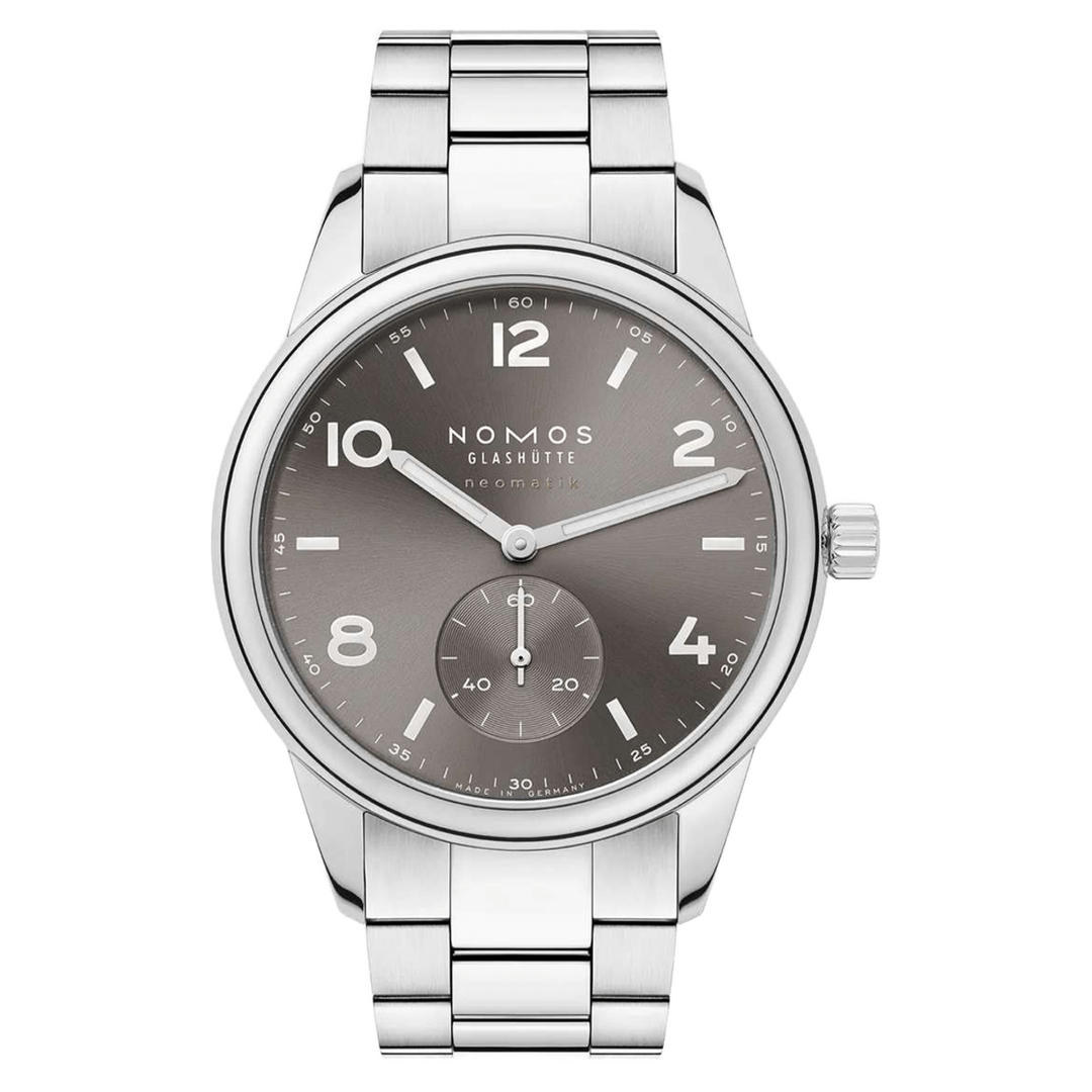 NOMOS Club 39.5mm Smoke Dial Grey Stainless steel Club Sport bracelet Strap