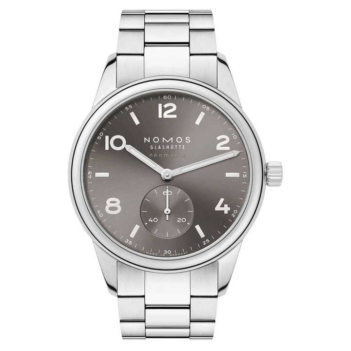 NOMOS Club 39.5mm Smoke Dial Grey Stainless steel Club Sport bracelet Strap