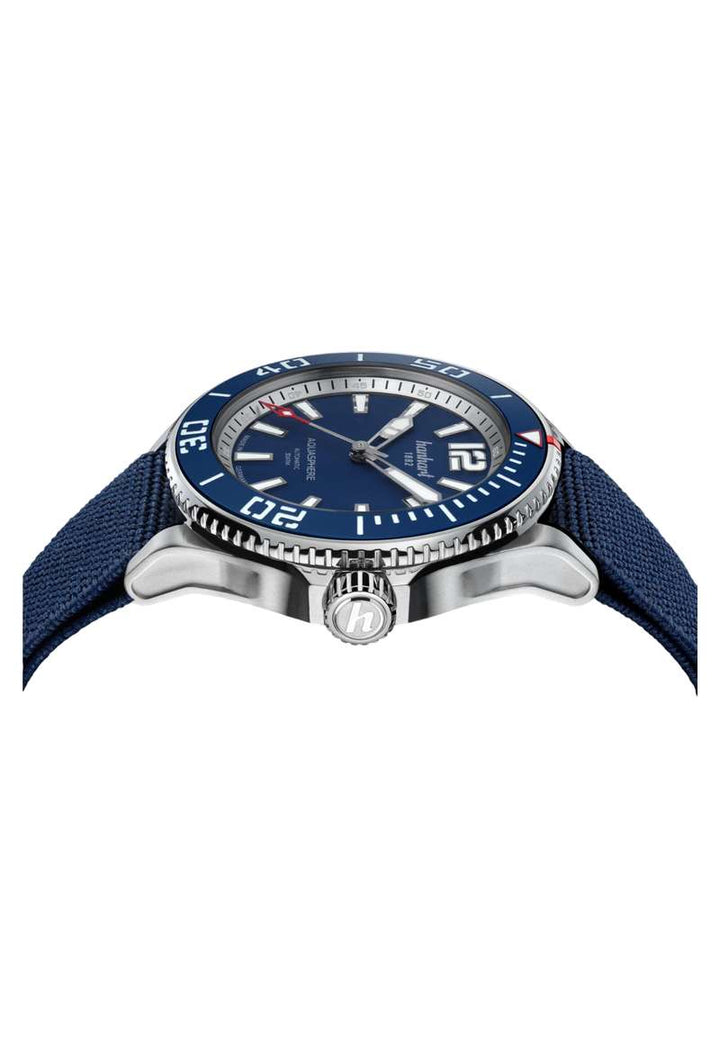 Hanhart Aquasphere FreeFall Blue 42mm Navy Dial Navy Strap
