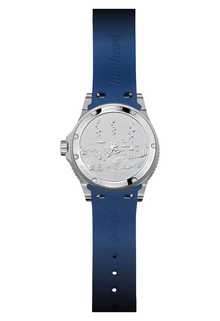 Hanhart Aquasphere Ocean Fade 42mm Blue Dial Blue Strap