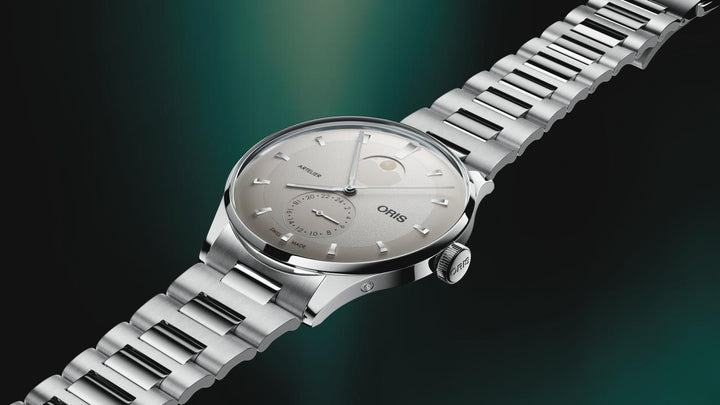 Oris Artelier Complication 39.5mm White Dial Silver Stainless Steel Bracelet