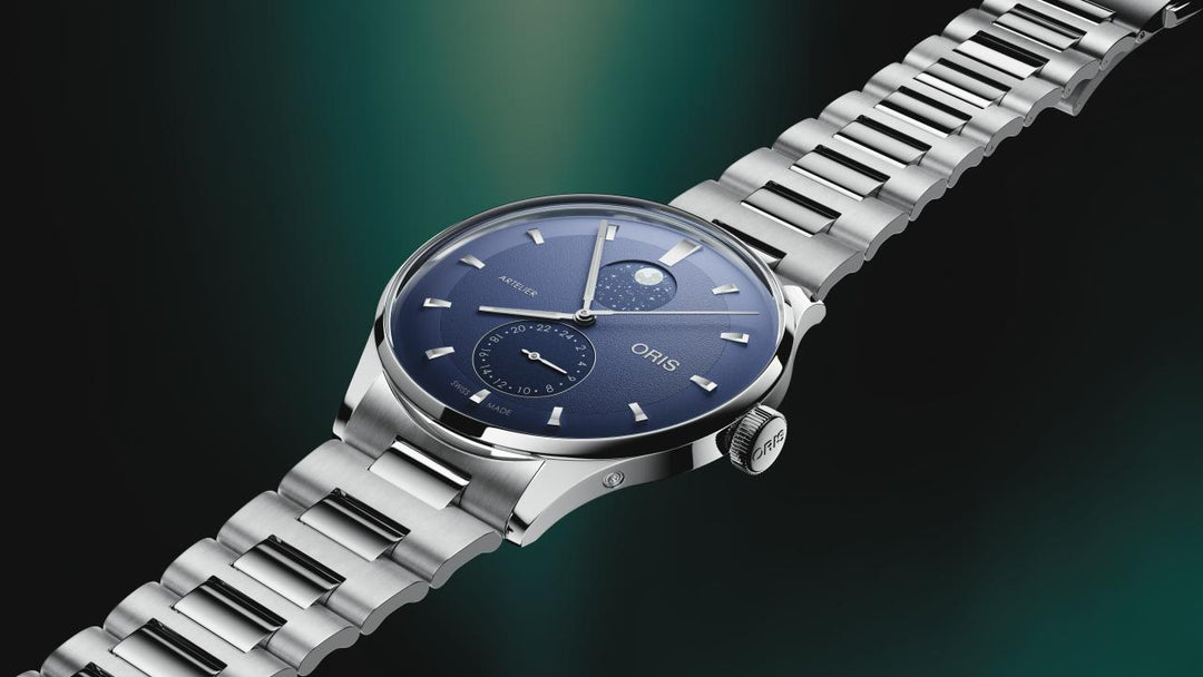 Oris Artelier Complication 39.5mm Blue Dial Silver Stainless Steel Bracelet