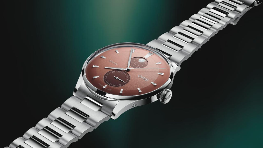 Oris Artelier Complication 39.5mm Brown Dial Silver Stainless Steel Bracelet
