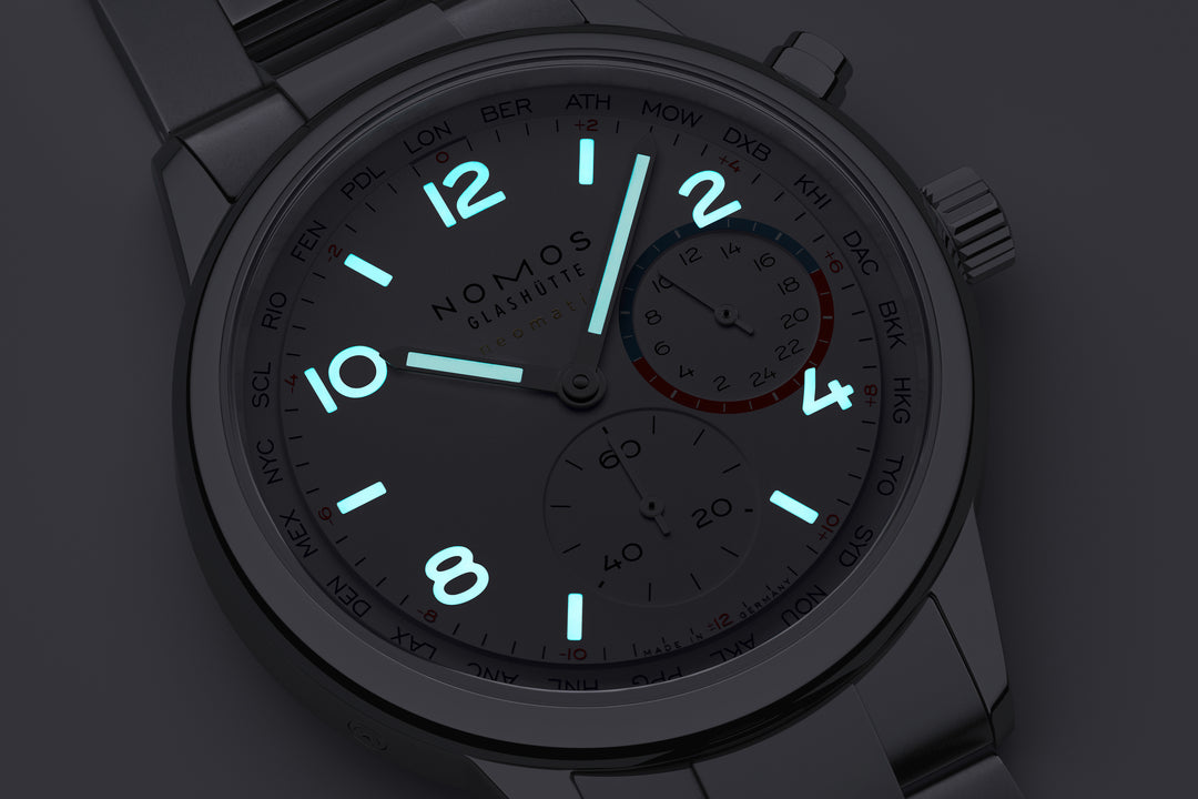 NOMOS Club 40mm Galvanized, white silver-plated Dial Grey Bracelet Club Sport, with quick-change spring bars Strap