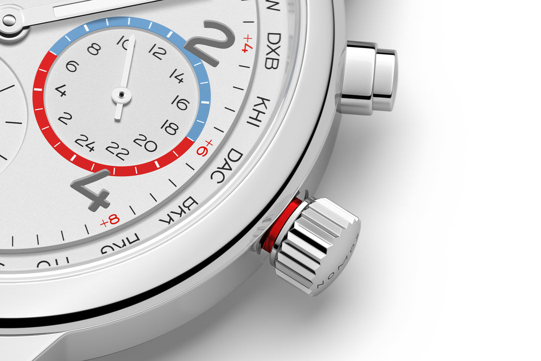 NOMOS Club 40mm Galvanized, white silver-plated Dial Grey Bracelet Club Sport, with quick-change spring bars Strap