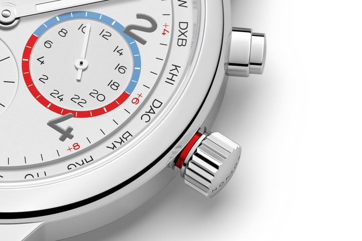 NOMOS Club 40mm Galvanized, white silver-plated Dial Grey Bracelet Club Sport, with quick-change spring bars Strap
