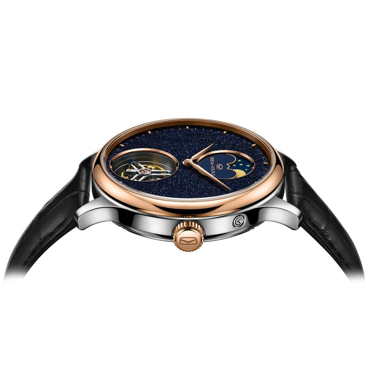 Seagull Tourbillon 42mm Blue Dial Black Strap