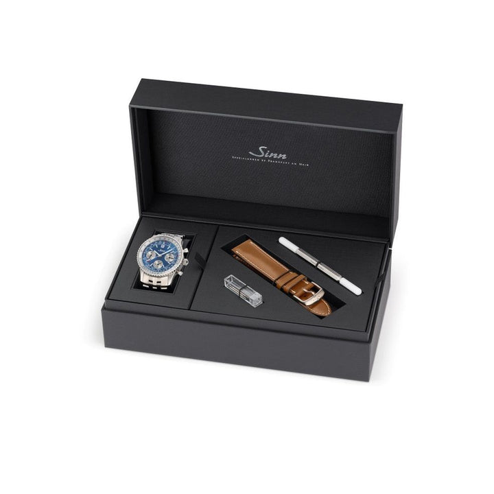 Sinn 903 Ti II Anniversary 41mm Blue Dial Titanium Bracelet