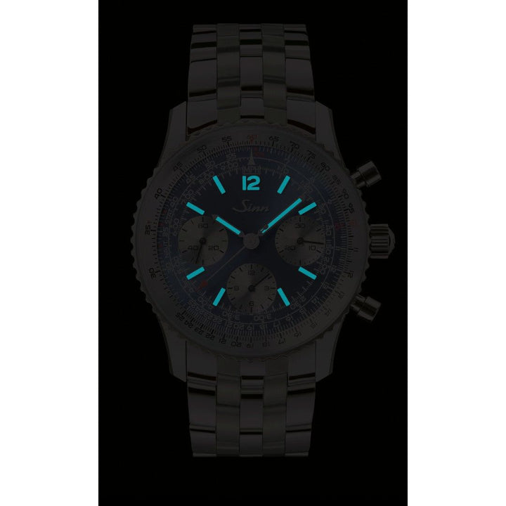 Sinn 903 Ti II Anniversary 41mm Blue Dial Titanium Bracelet