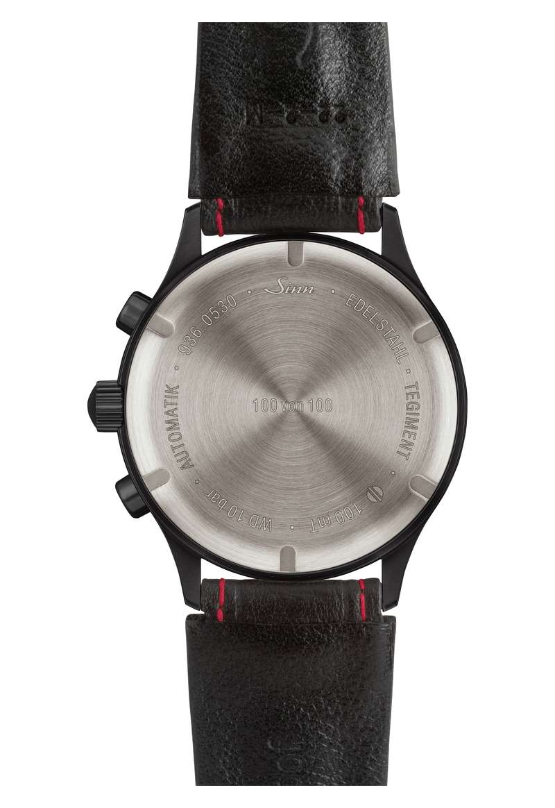 SINN 936 S 43mm Black Dial Black Stainless Steel Bracelet
