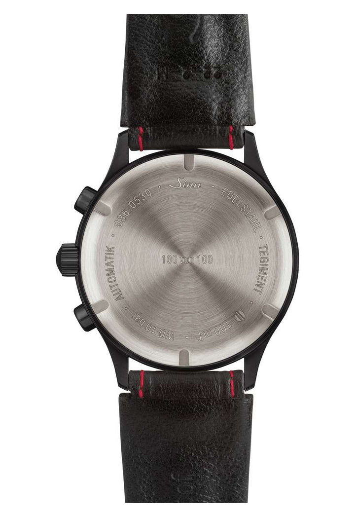 SINN 936 S 43mm Black Dial Black Stainless Steel Bracelet