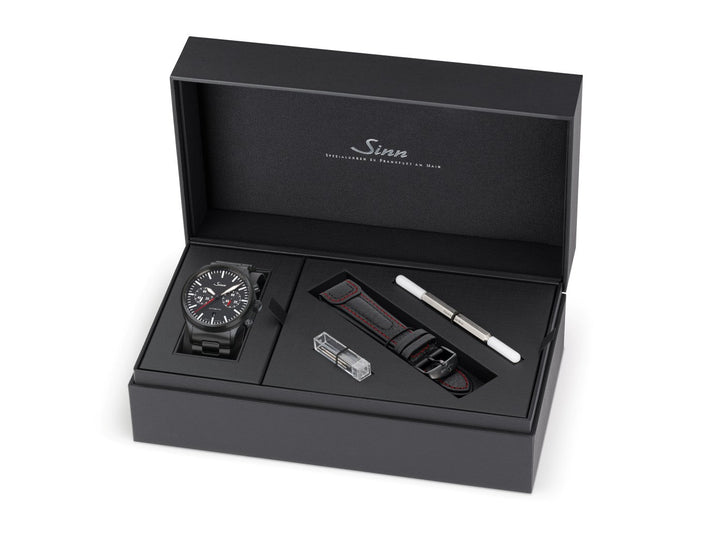 SINN 936 S 43mm Black Dial Black Stainless Steel Bracelet