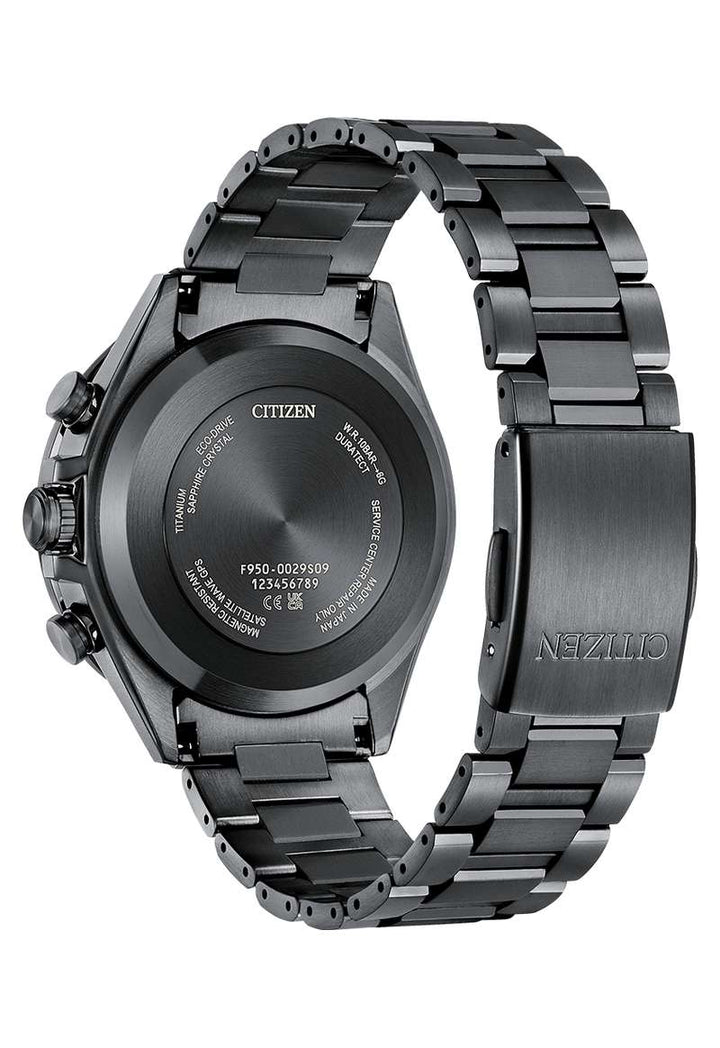 Citizen Attesa 44.6mm Purple Dial Black Strap