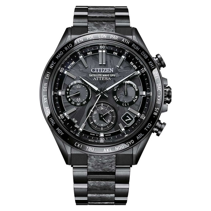 Citizen Attesa 44.6mm Black Dial Black Strap