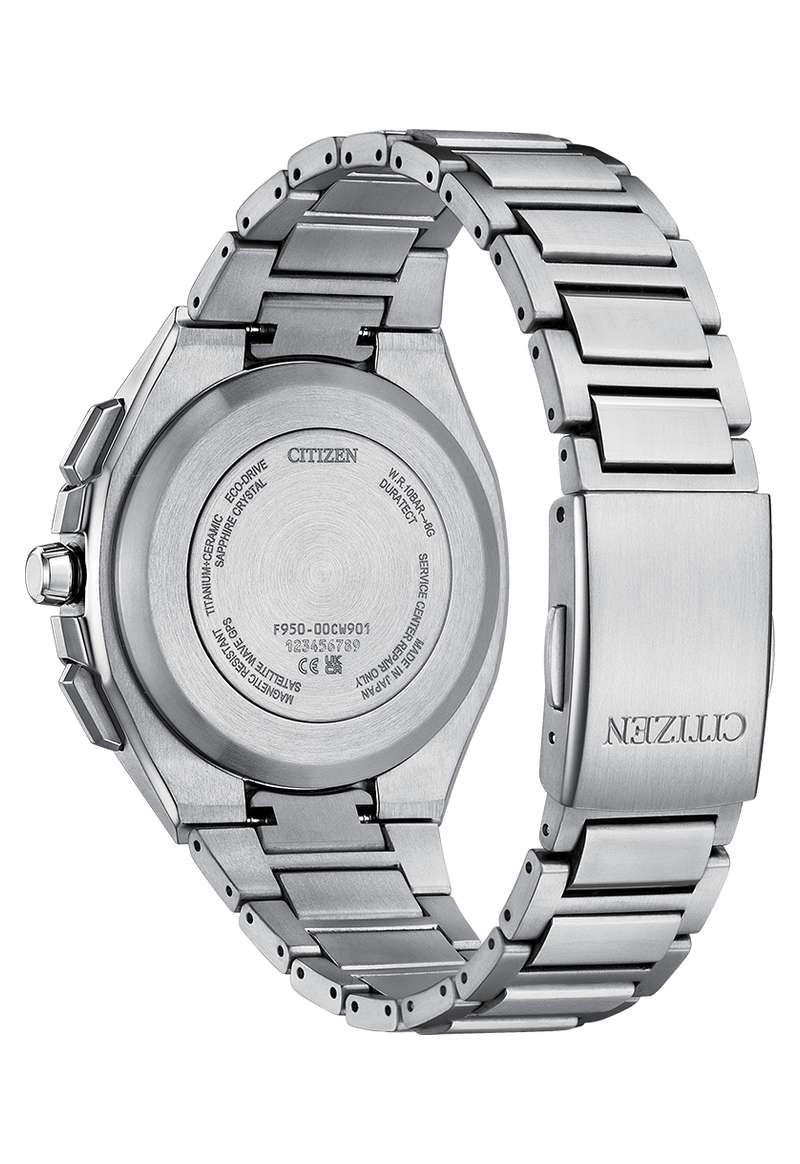 Citizen Attesa Satellite Wave 44mm Black Dial Silver Strap