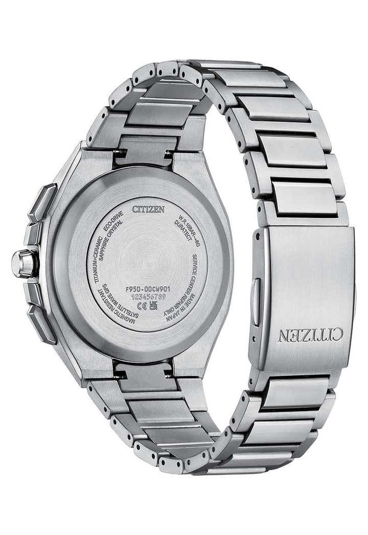 Citizen Attesa Satellite Wave 44mm Black Dial Silver Strap