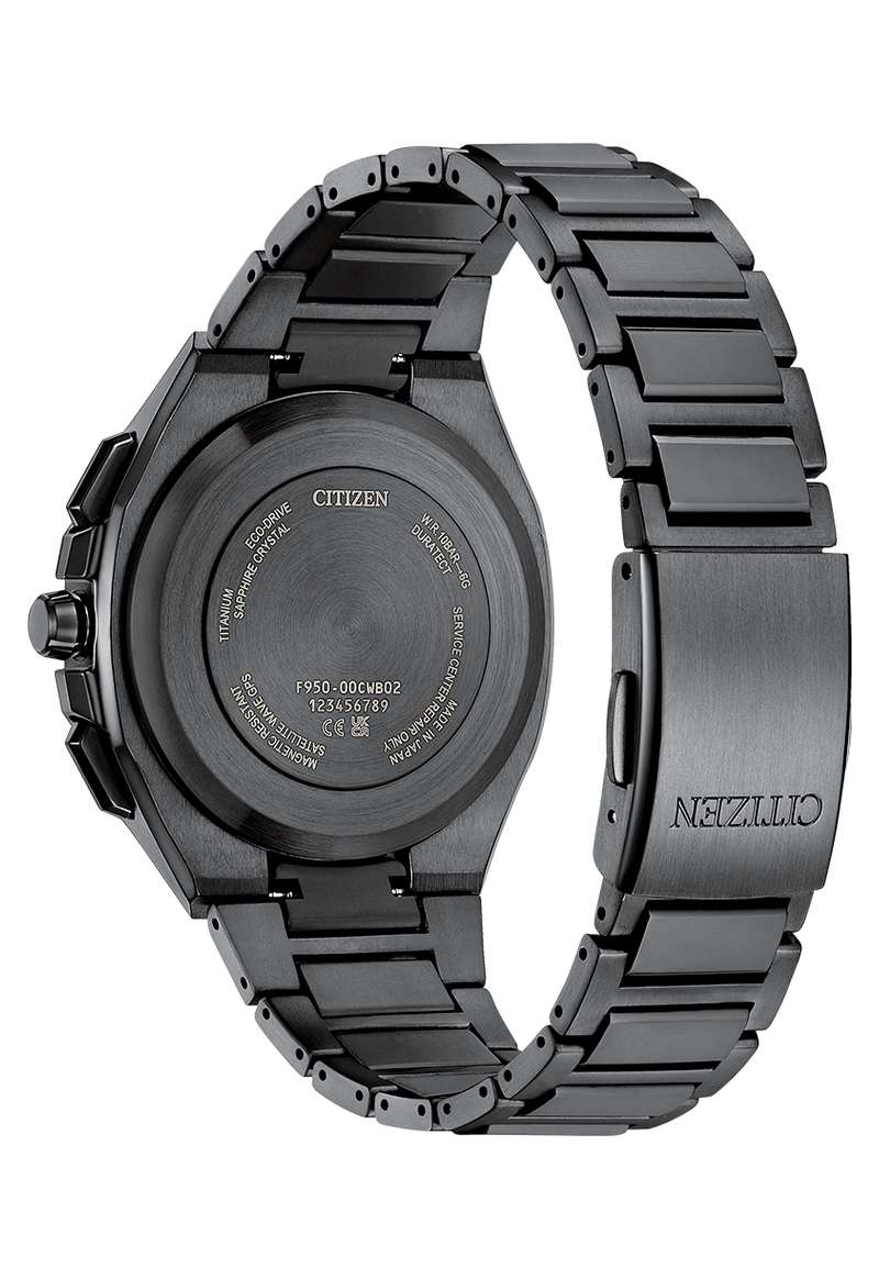 Citizen Attesa Satellite Wave 44mm Black Dial Black Strap