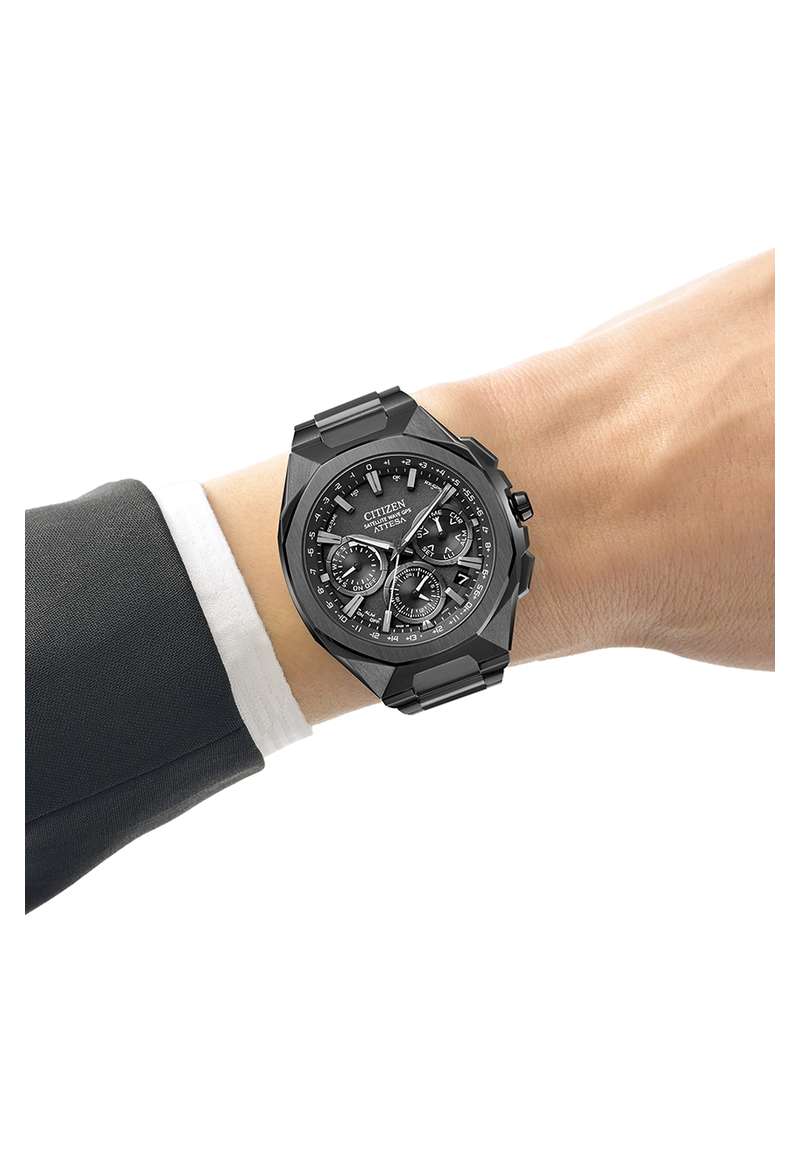 Citizen Attesa Satellite Wave 44mm Black Dial Black Strap