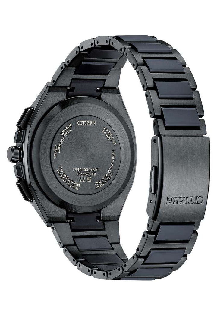 Citizen Attesa Satelite Wave GPS 44mm Black Dial Blue Strap
