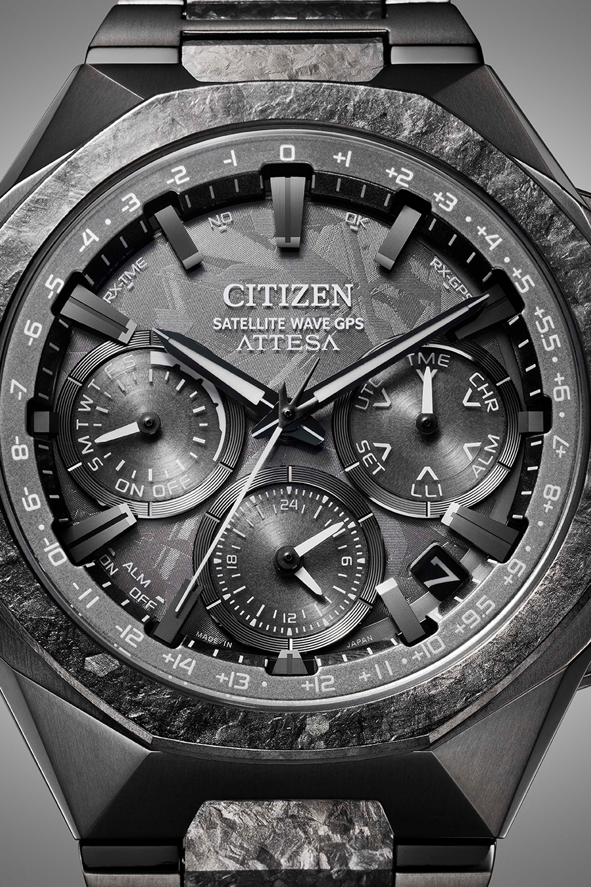 Citizen Attesa 44.6mm Dark Grey Dial Black Super Titanium Strap