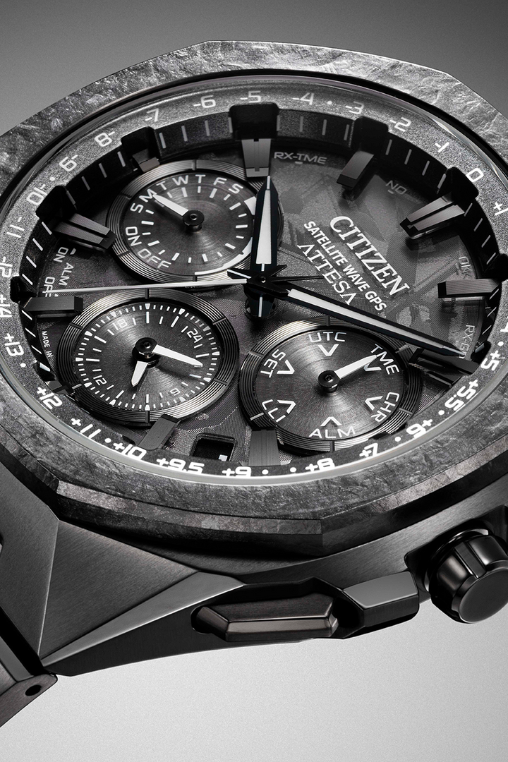 Citizen Attesa 44.6mm Dark Grey Dial Black Super Titanium Strap