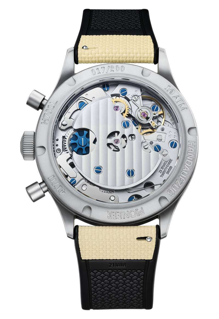 Hanhart Pioneer 417 TI Desert Pilot 39mm Sand Dial Sand Strap