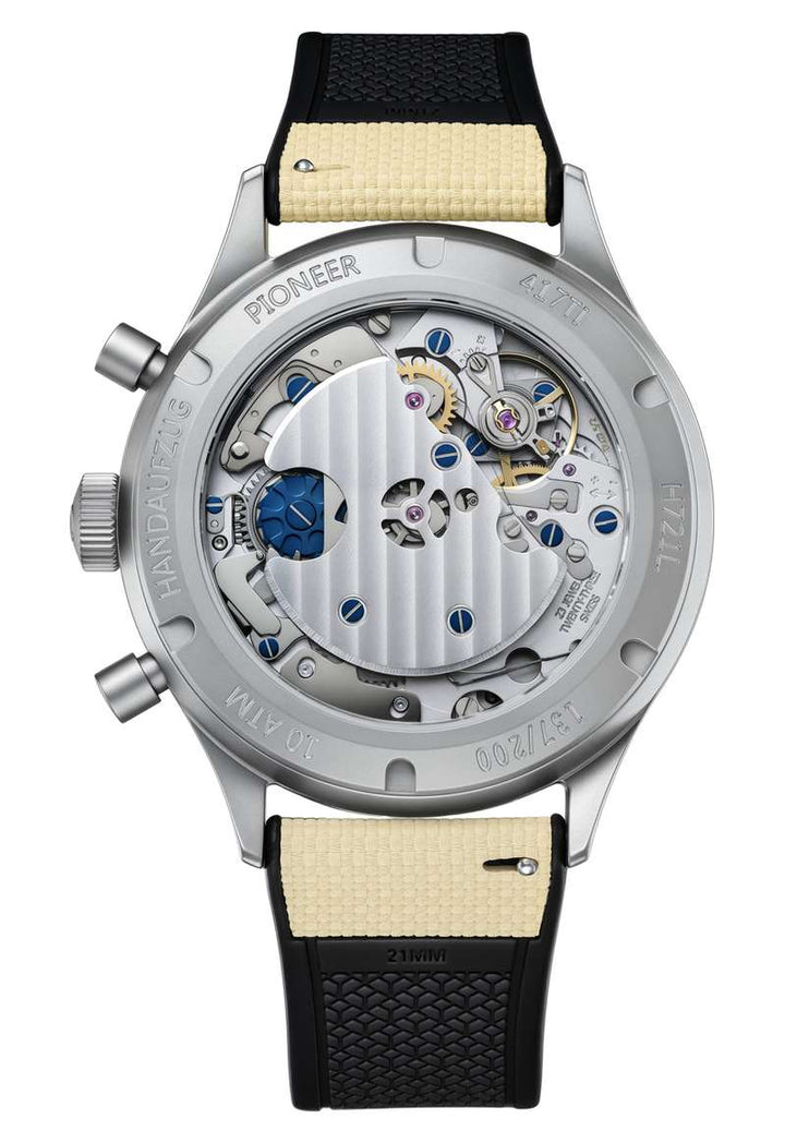 Hanhart Pioneer 417 TI Desert Pilot 42mm Sand Dial Sand Strap