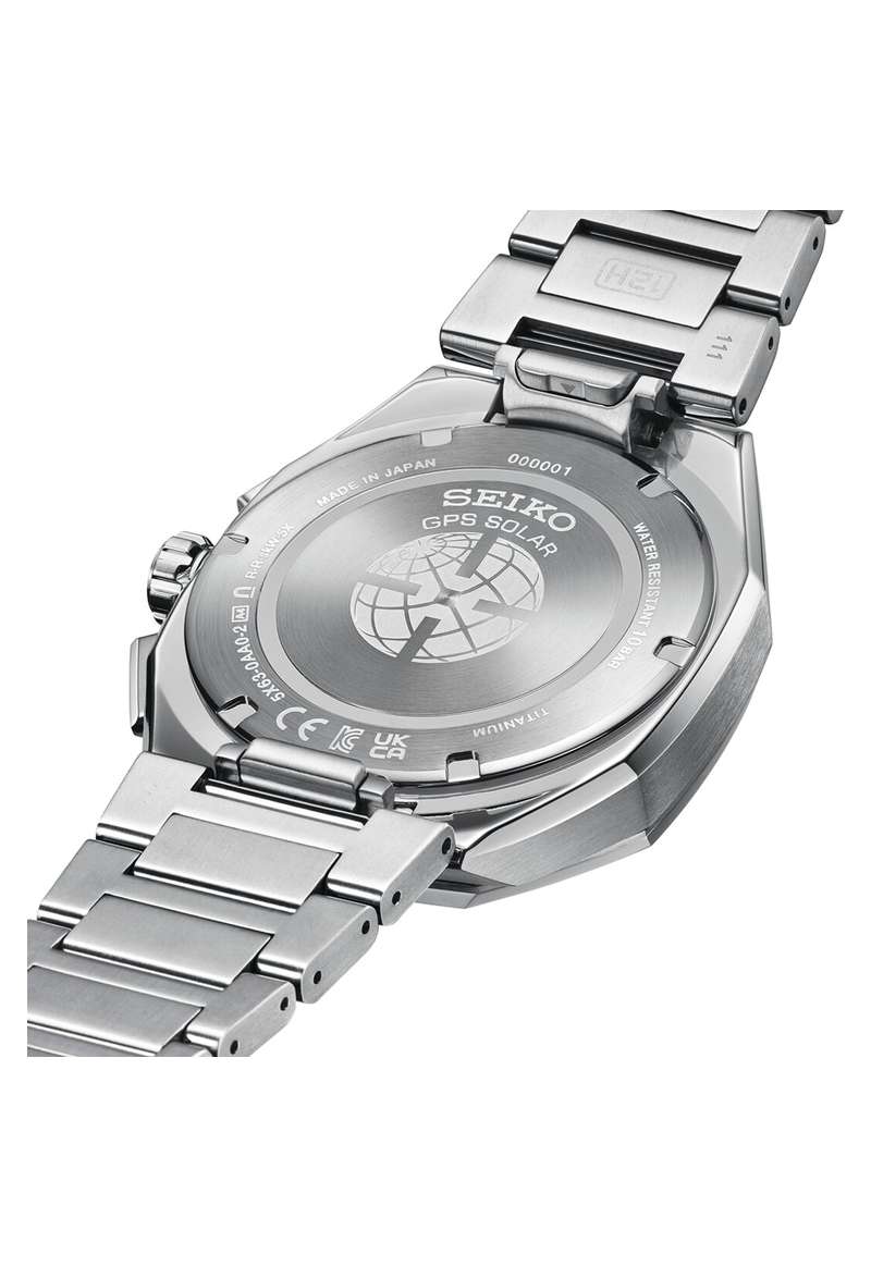 Seiko Astron 43.4mm Grey Dial Silver Titanium Strap