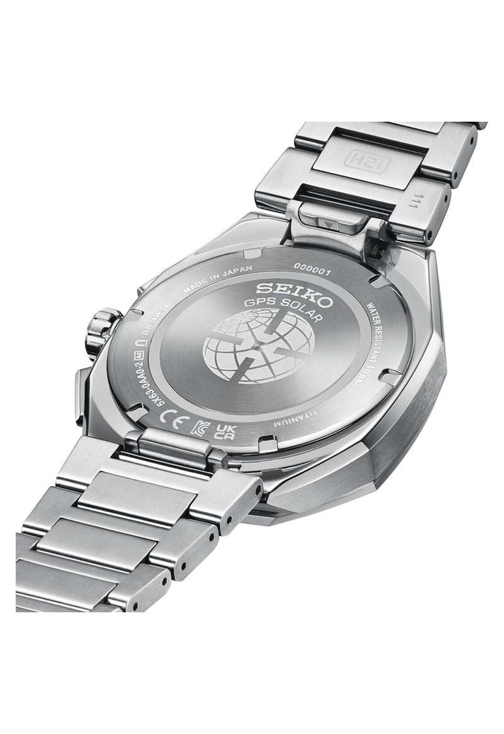 Seiko Astron 43.4mm Grey Dial Silver Titanium Strap