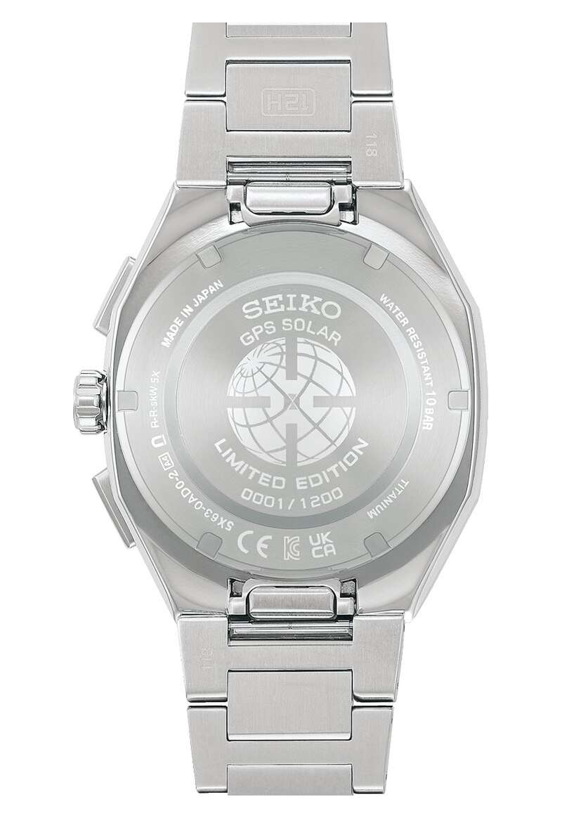 Seiko Astron 43.4mm Crystal Green Dial Silver Titanium Strap