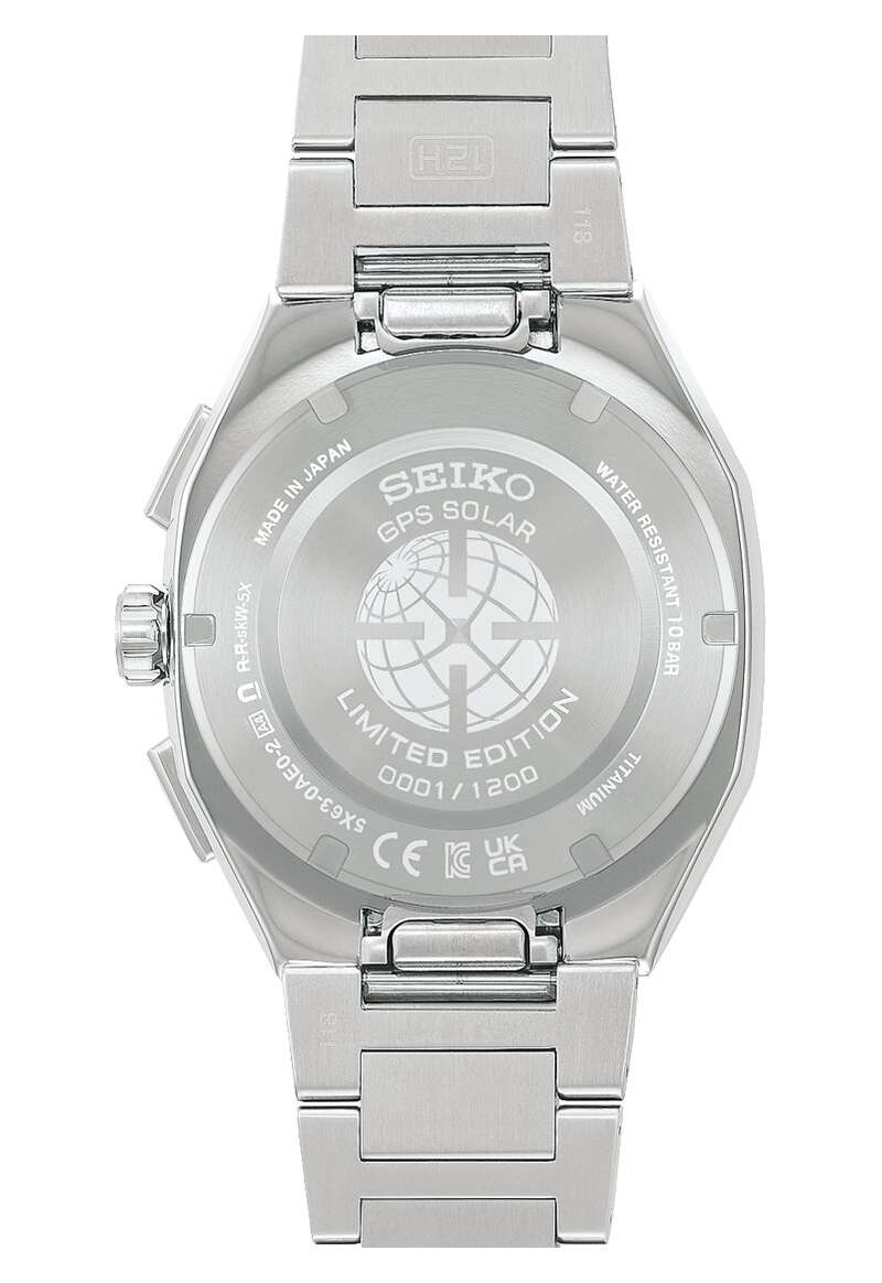 Seiko Astron 43.4mm Crystal Rose Dial Silver Titanium Strap