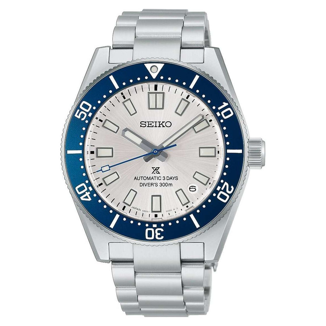 Seiko Prospex 40mm Silver-White Dial Silver Stainless Steel Bracelet