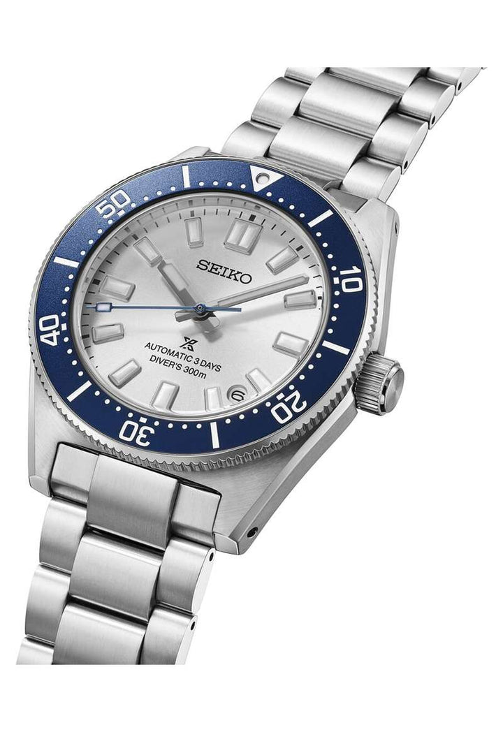 Seiko Prospex 40mm Silver-White Dial Silver Stainless Steel Bracelet