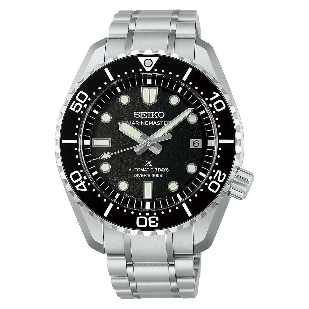Seiko Prospex 42.6mm Black Dial Silver Stainless Steel Bracelet