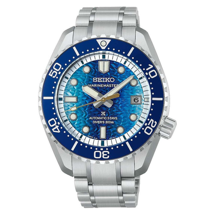 Seiko Prospex 49.3mm Blue Dial Silver Stainless Steel Bracelet