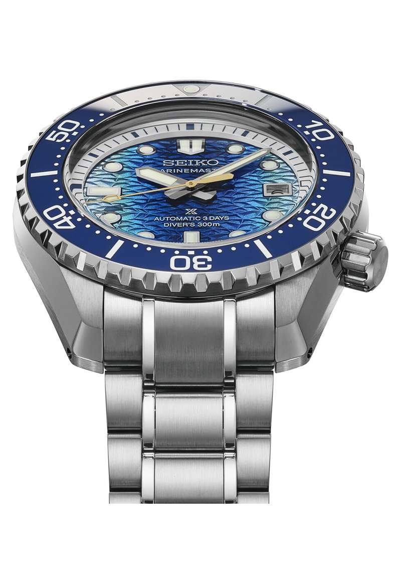 Seiko Prospex 49.3mm Blue Dial Silver Stainless Steel Bracelet