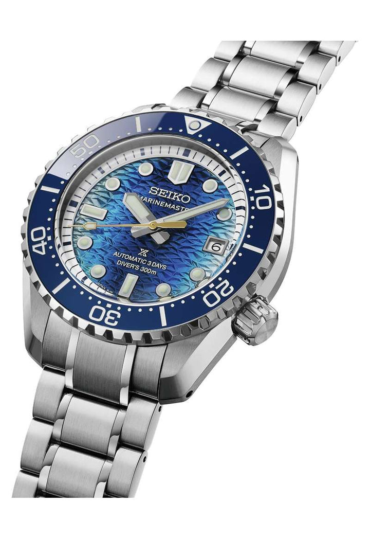 Seiko Prospex 49.3mm Blue Dial Silver Stainless Steel Bracelet