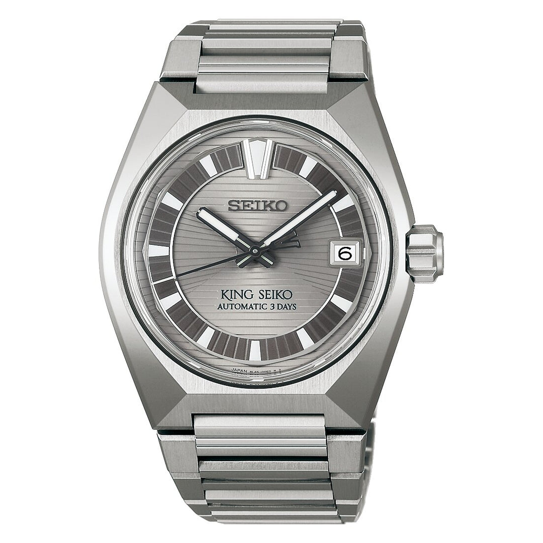 Seiko King Seiko 41mm Grey Dial Silver Titanium Strap