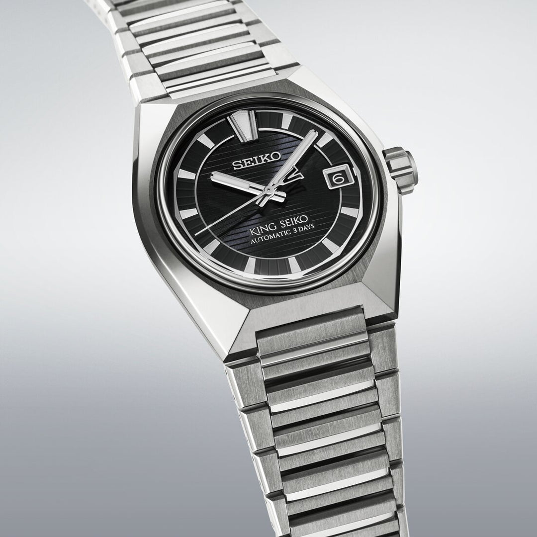 Seiko King Seiko 41mm Green Dial Silver Titanium Strap
