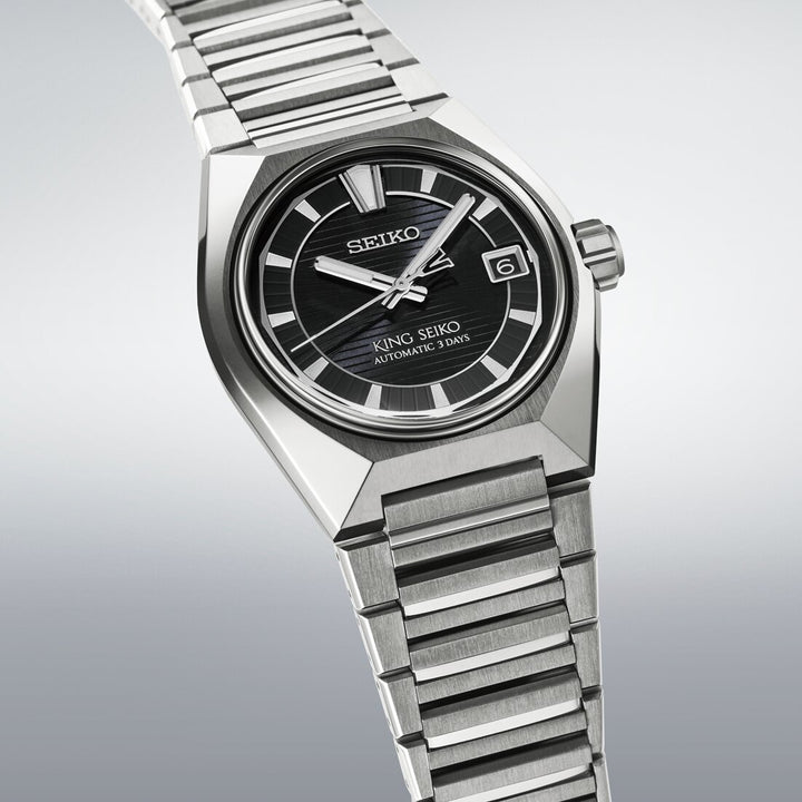 Seiko King Seiko 41mm Green Dial Silver Titanium Strap