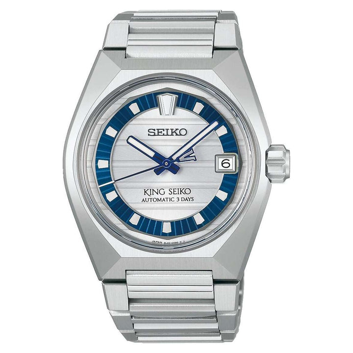 Seiko King Seiko 41mm Blue Dial Silver Titanium Strap