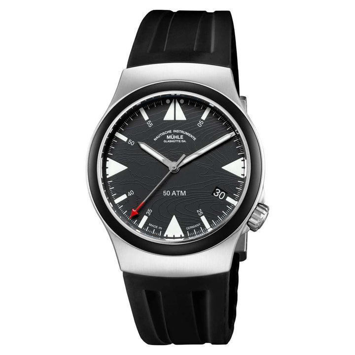 Mühle Glashütte S.A.R. Mission-Timer “160 years DGzRS” 43mm Grey Dial Black Strap