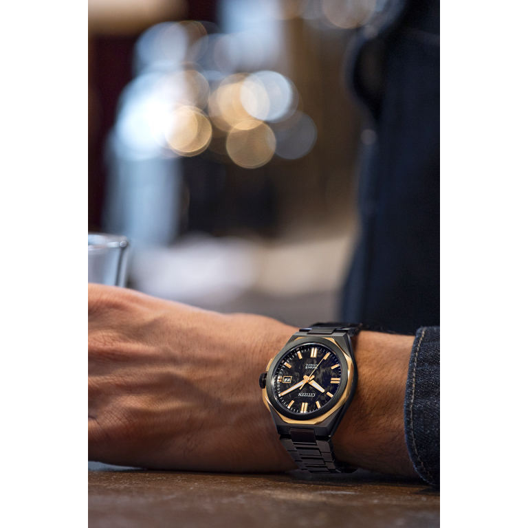 Citizen Series 8 39.3mm Black Dial Silver Strap