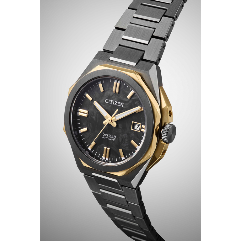 Citizen Series 8 39.3mm Black Dial Silver Strap