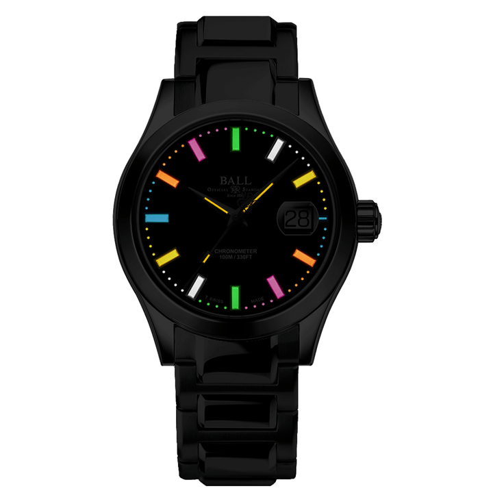 Ball Watch Engineer III Marvelight Chronometer - Caring Edition 40mm Black Dial Silver Steel Bracelet